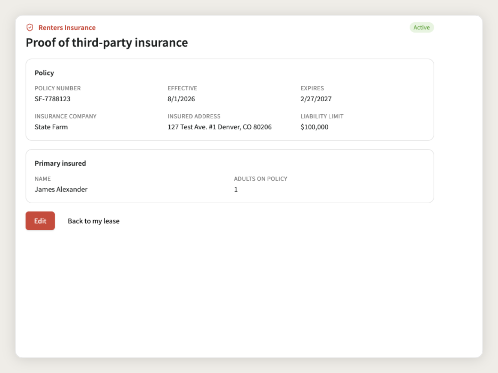 Renters Insurance
